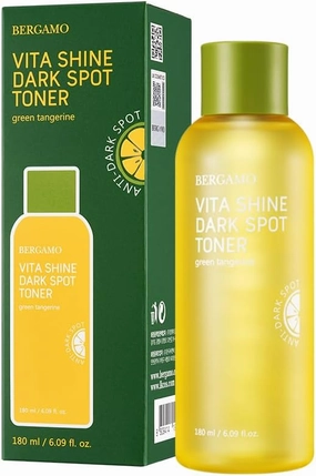 BERGAMO Green Tangerine Vita Shine Toner for Soothing, Hydrating, Face Moisturizer, Korean Skin Care, 6.09 fl.oz, 150ml