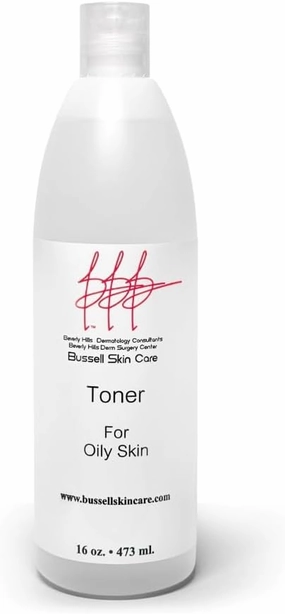 Beverly Hills Dermatology Toner for Oily Skin – Deep Cleansing Astringent, Minimizes Pores, Controls Shine, Reduces Acne for Clearer Skin, 16 oz Bottle