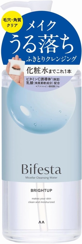 Bifesta Micellar Cleansing Water Bright Up Wiping Type Pore/Keratin Clear Toner Derived Oil Free Fragrance Free 400ml