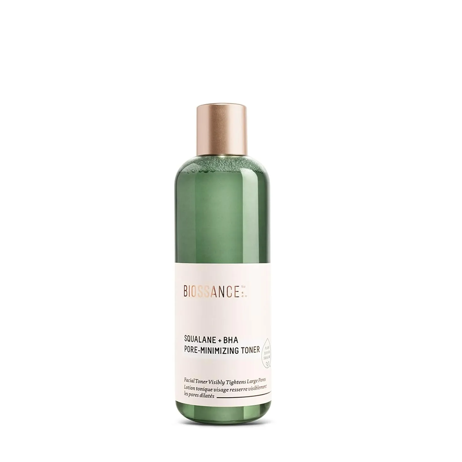 Biossance Squalane   2% BHA Pore Minimizing Toner - Hydrating & Gentle Exfoliating Facial Toner for Smooth Skin - Reduces Pores & Moisturizes - Natural BHA & Squalane for Daily Use, 4.5 fl oz