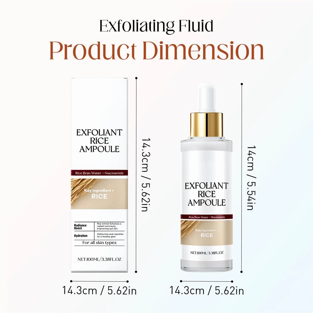 Black and White Rice Peeling Ampoule, 2025 New Soft Rice Exfoliating Face and Body Black and White Rice Exfoliant for All Skin Types (White Black, 2 PCS)
