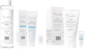 Blanc Doux Oligo Hyaluronic Acid Facial Foam Deep Hydrating Cleanser 4.05 fl. oz. for Dry, Sensitive Skin VEGAN Certified   5000 Toner - Hydrating Face Moisturizer   Hyaluronic Acid Calming Cream