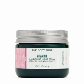 Body.Shop Vitamin E Night Cream, For All Skin Types | 72 Hr Hydration | Vegan