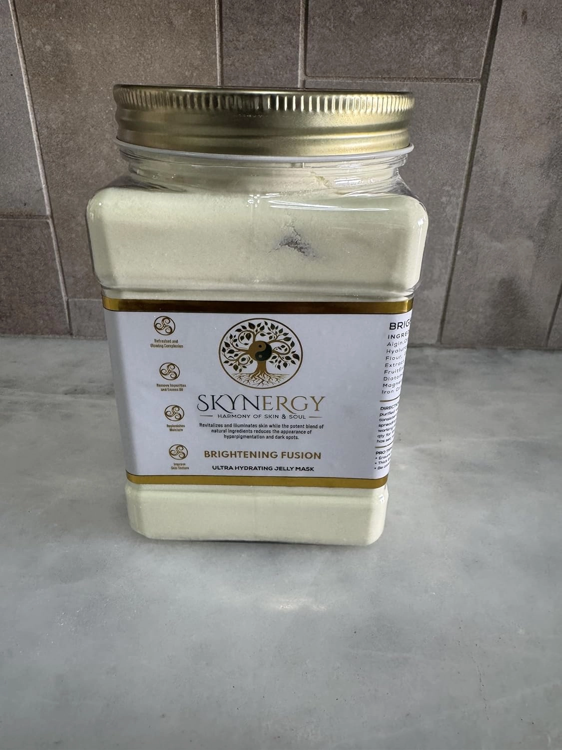 Brightening Fusion Jelly Face Mask | HydroGlo for Skin Hydration | Radiance and Reduced Pigmentation | Vajafacial Jelly Mask | 12 Applications (30 Fl Oz)