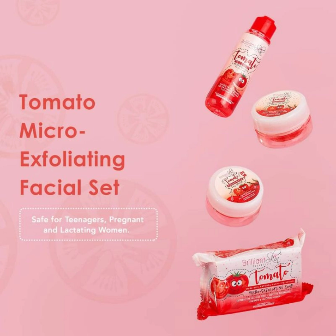 Brilliant Skin SENYORA'S Tomato Micro-Exfoliating Facial Set