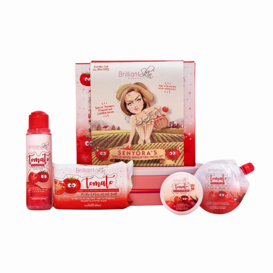Brilliant Skin SENYORA'S Tomato Micro-Exfoliating Facial Set