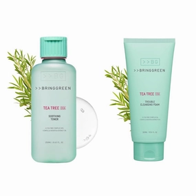 BRING GREEN Tea Tree CICA Soothing Toner & Cleansing Foam