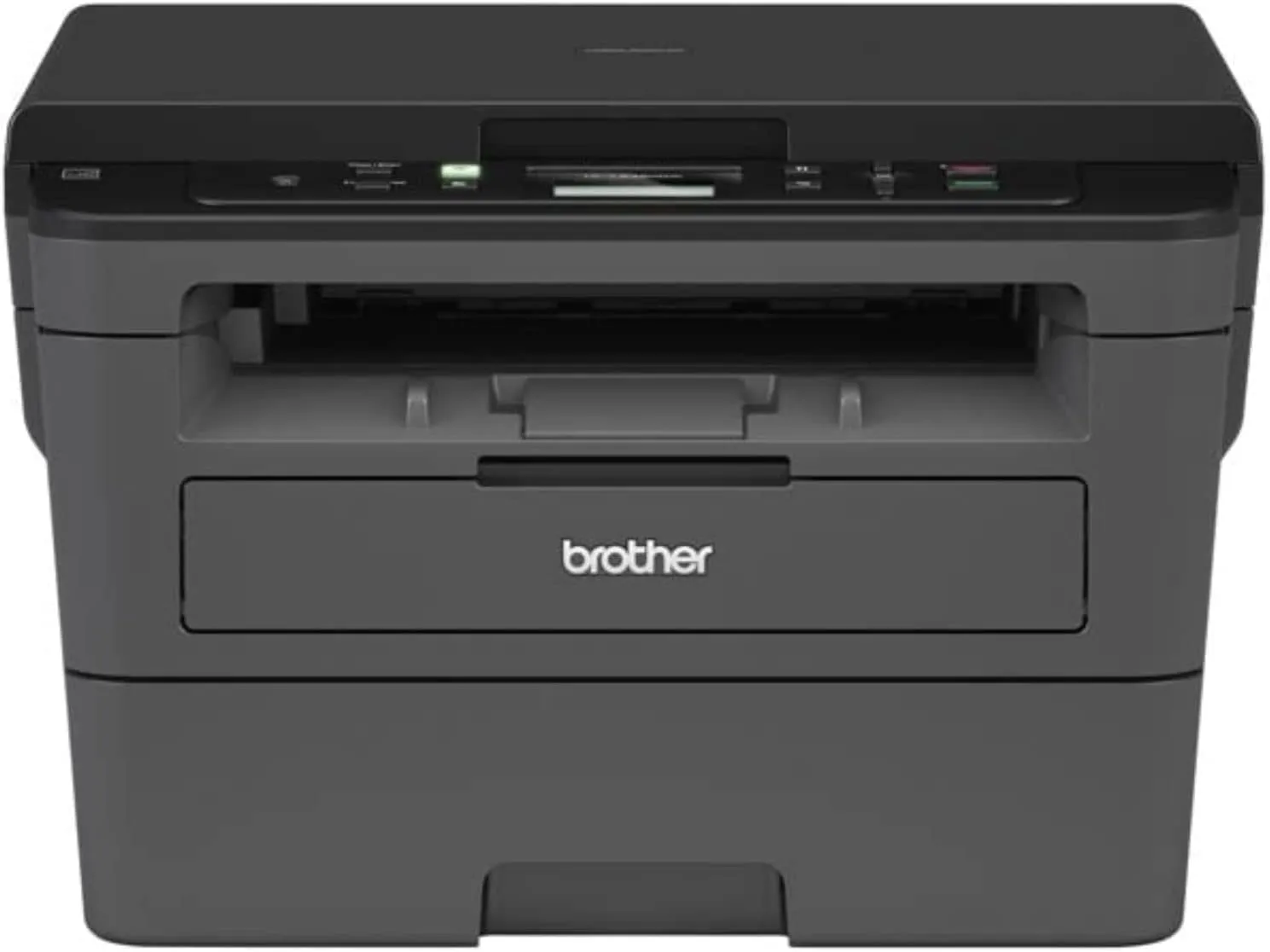 Brother Compact Monochrome Laser Printer, HLL2390DW, Convenient Flatbed Copy & Scan, Wireless Printing, Duplex Two-Sided Printing, Amazon Dash Replenishment Enabled,Black/Grey