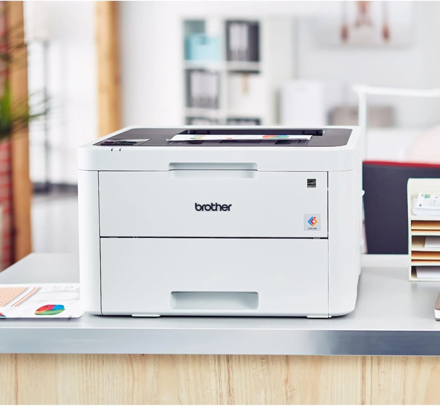 Brother HL-L3230CDW Compact Digital Color Printer Providing Laser Printer Quality Results with Wireless Printing and Duplex Printing, Amazon Dash Replenishment Ready, White