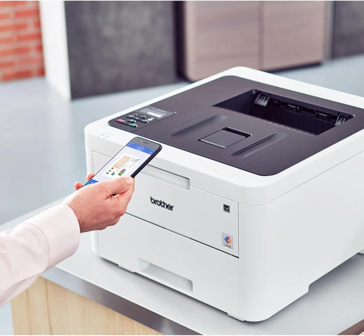 Brother HL-L3230CDW Compact Digital Color Printer Providing Laser Printer Quality Results with Wireless Printing and Duplex Printing, Amazon Dash Replenishment Ready, White