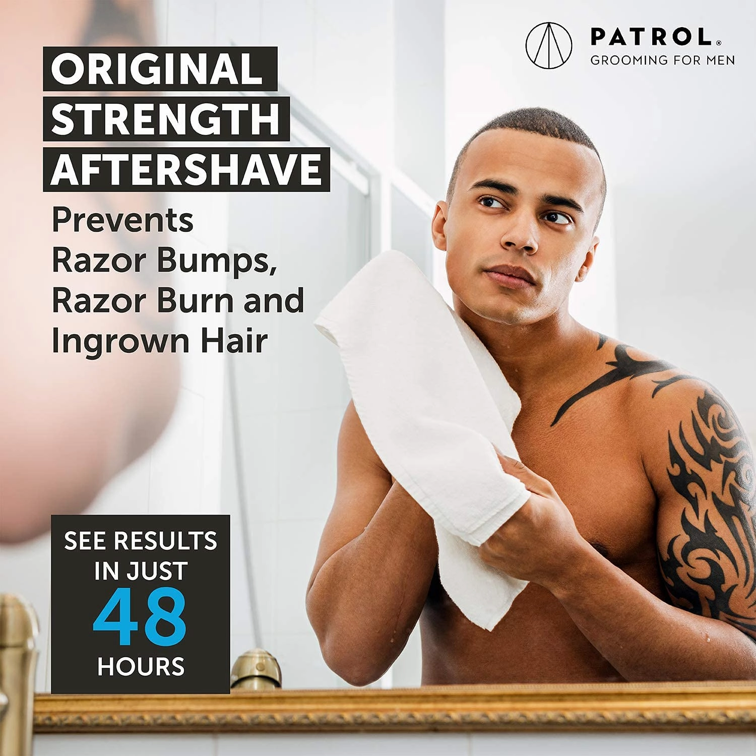 Bump Patrol After‑Shave Treatment Serum – Razor Bumps, Ingrown Hair & Razor Burn Solution – Salicylic Acid Exfoliating Toner for Men & Women – Post‑Shave Relief - 4 Ounces 4 Pack