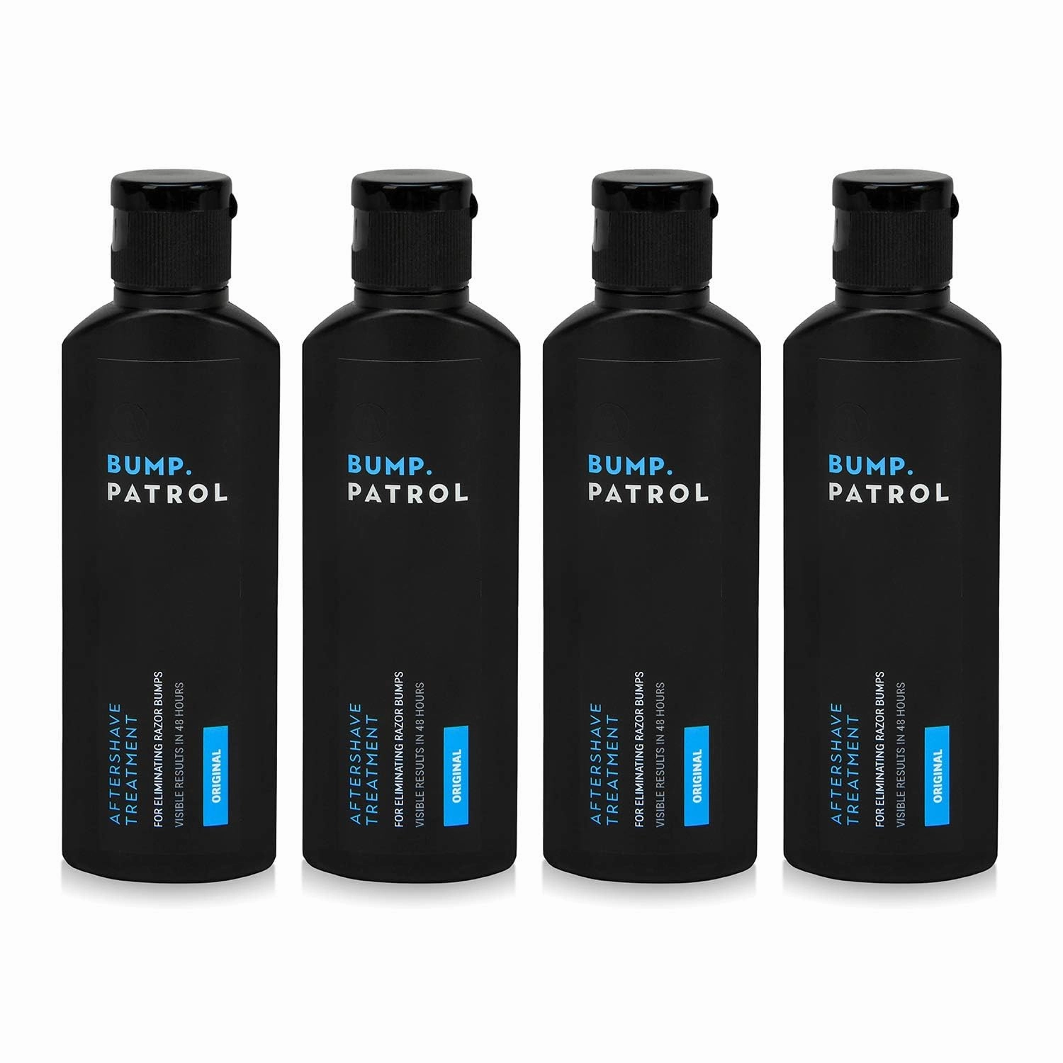 Bump Patrol After‑Shave Treatment Serum – Razor Bumps, Ingrown Hair & Razor Burn Solution – Salicylic Acid Exfoliating Toner for Men & Women – Post‑Shave Relief - 4 Ounces 4 Pack