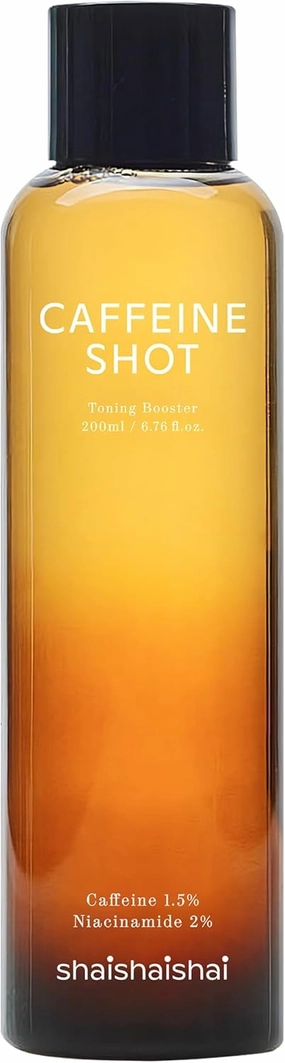 Caffeine Shot Toning Booster, Blemish Care, Reduces Pore Size, Gentle Exfoliation with PHA, LHA, High Concentrated 2% Niacinamide, Hypoallergenic, Korean Skin Care, 6.76 Fl Oz