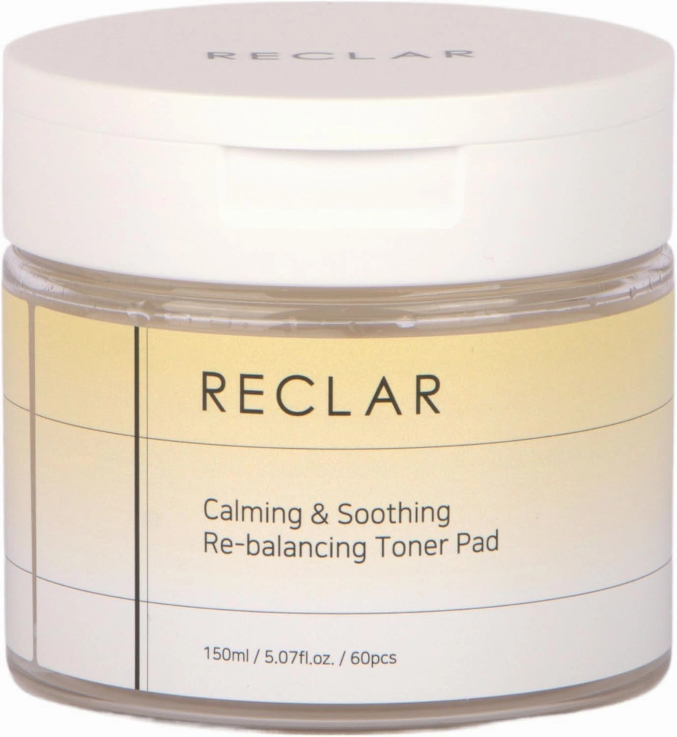 Calming & Soothing Re-Balancing Toner Pad 150ml, 60 Count, Korean Skincare, Exfoliating, Aloe, Hydrating