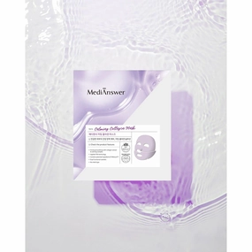 Calming Collagen Mask 83% Pure French Collagen, Azulene Soothing for Sensitive Skin Korean Beauty Glow Glass Skin Mask (5 pcs)