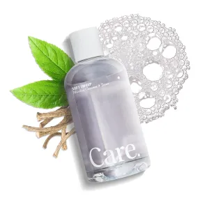Care - Soft Sweep Micellar Cleanser and Facial Toner, Alcohol-Free and Paraben-Free Micellar Cleansing Water with Hyaluronic Acid, Glycerin, and Willow Bark Extract, Rinse-Free Face Cleanser, 8 fl oz