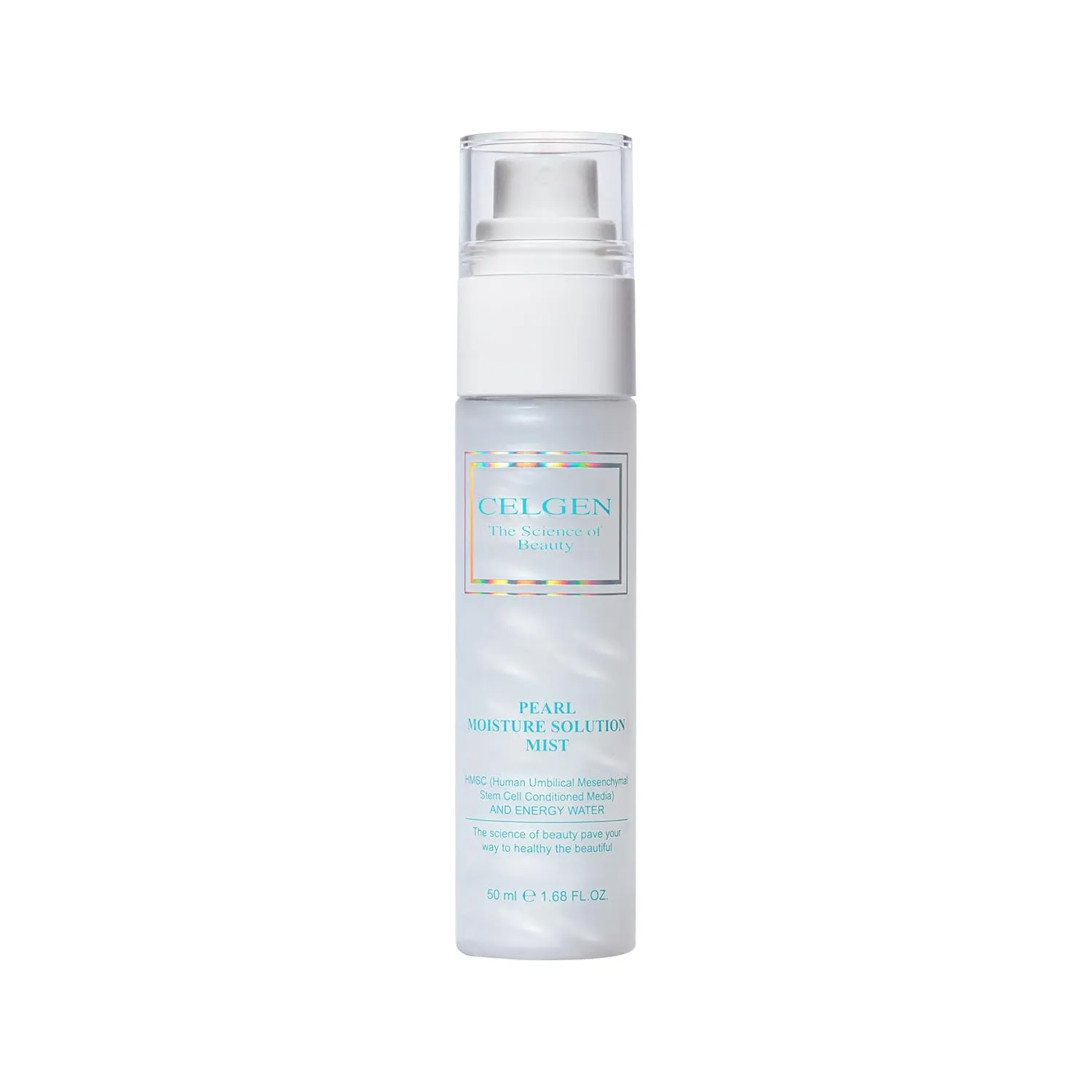 CELGEN] Pearl Moisture Solution Mist – 3-in-1 Toner, Makeup Primer & Setting Spray, Brightening & Hydrating Face Mist, 1.68 Fl. Oz./50ml