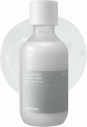 celimax Dual Barrier Creamy Toner | with Ceramides, Peptide, Oil & Alcohol Free, Facial Astringent, Hydrating, Calming, Soothing, Non Irritating,150ml