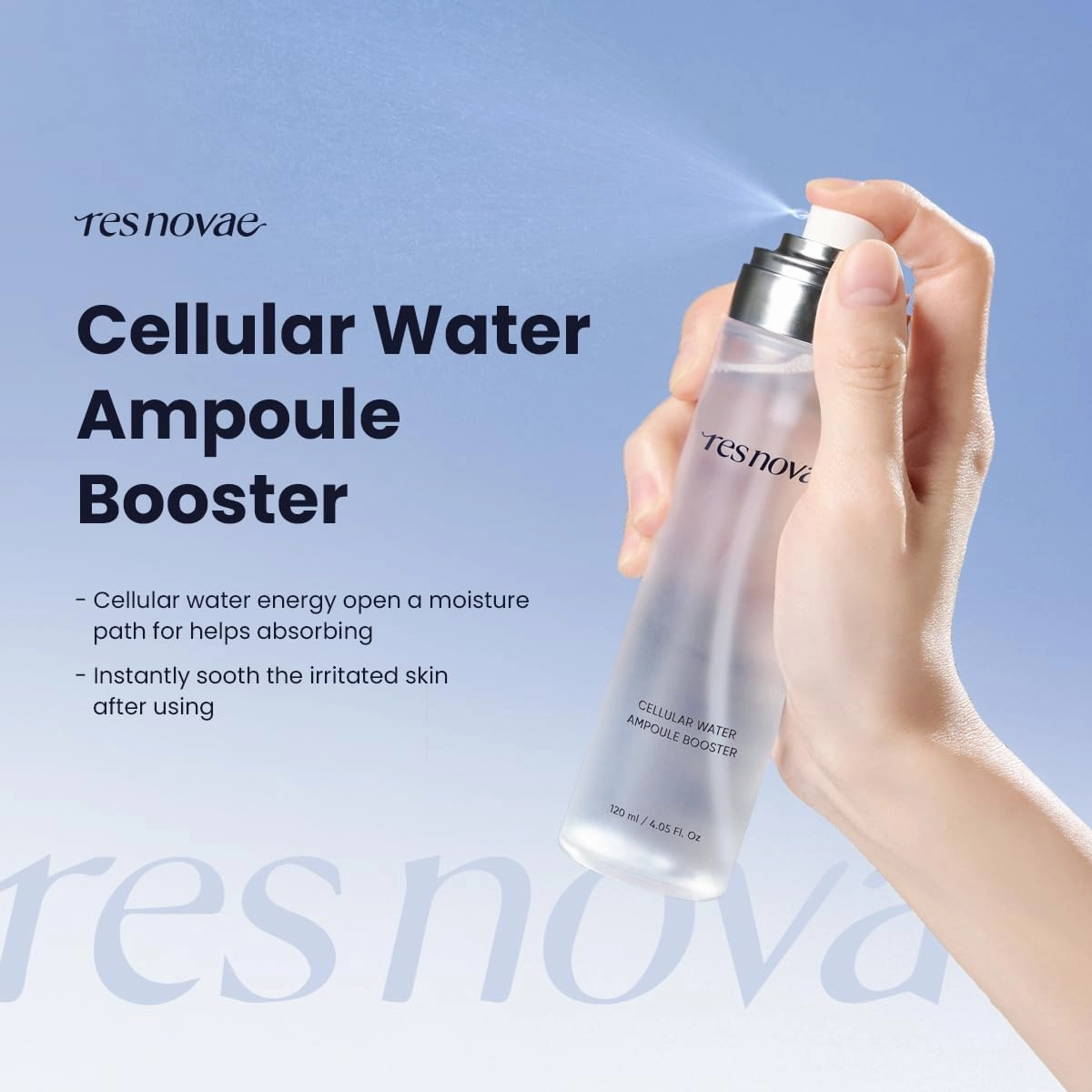 Cellular Water Toner Mist – 120ml (4.05 fl oz) Hydrating Skin Booster with Botanical Extracts – Refreshing Texture, Absorption Enhancer, Dewy Finish, Glow Support, Skincare Prep Step