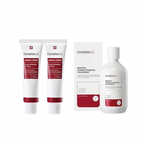 Centellian 24 Toning Essence Treatment & Madeca Cream (Season 4, 1.7 1.7fl oz) - Centella Moisturizer for Dry & Sensitive Skin. TECA, Centella Asiatica, Niacinamide, Madecassoside, Korean Skin Care.
