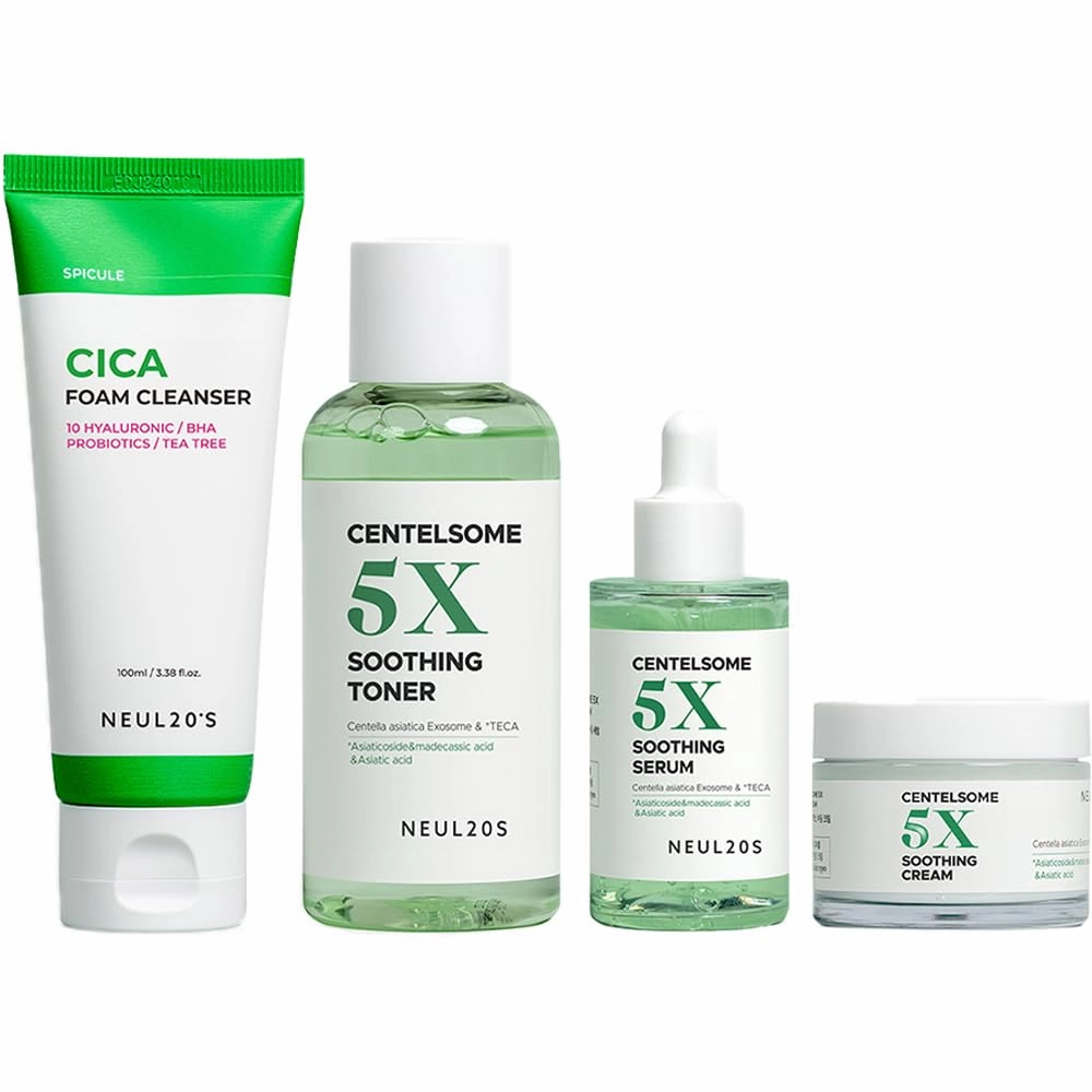 Centelsome Cleanser Toner Serum and Cream Bundle