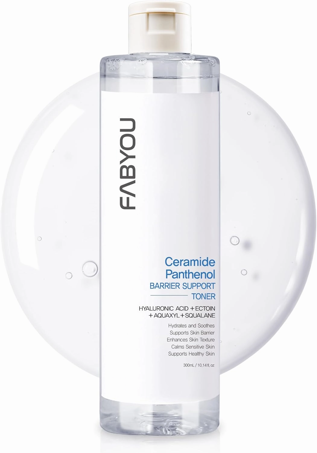 Ceramide Panthenol Skin Barrier Support Toner 10.14 fl oz – Hydrating Facial Toner with 8 Hyaluronic Acid, Barrier Repair & Soothing for Sensitive Skin, Korean Skin Care
