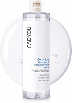 Ceramide Panthenol Skin Barrier Support Toner 10.14 fl oz – Hydrating Facial Toner with 8 Hyaluronic Acid, Barrier Repair & Soothing for Sensitive Skin, Korean Skin Care