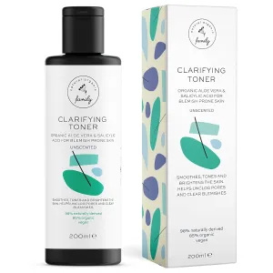 Clarifying Toner for Face - Salicylic Acid Toner - Spot and Oil Control, Cruelty-Free Skincare by The Natural and Organic Family - 7.04 oz