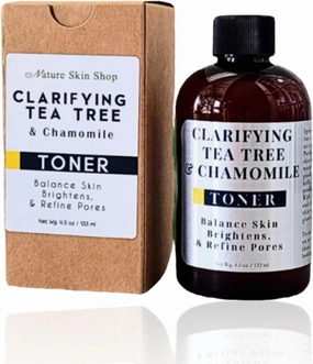 Clarifying Tea Tree and Chamomile Toner, 4.5 oz, Balance Skin and Refine Pores