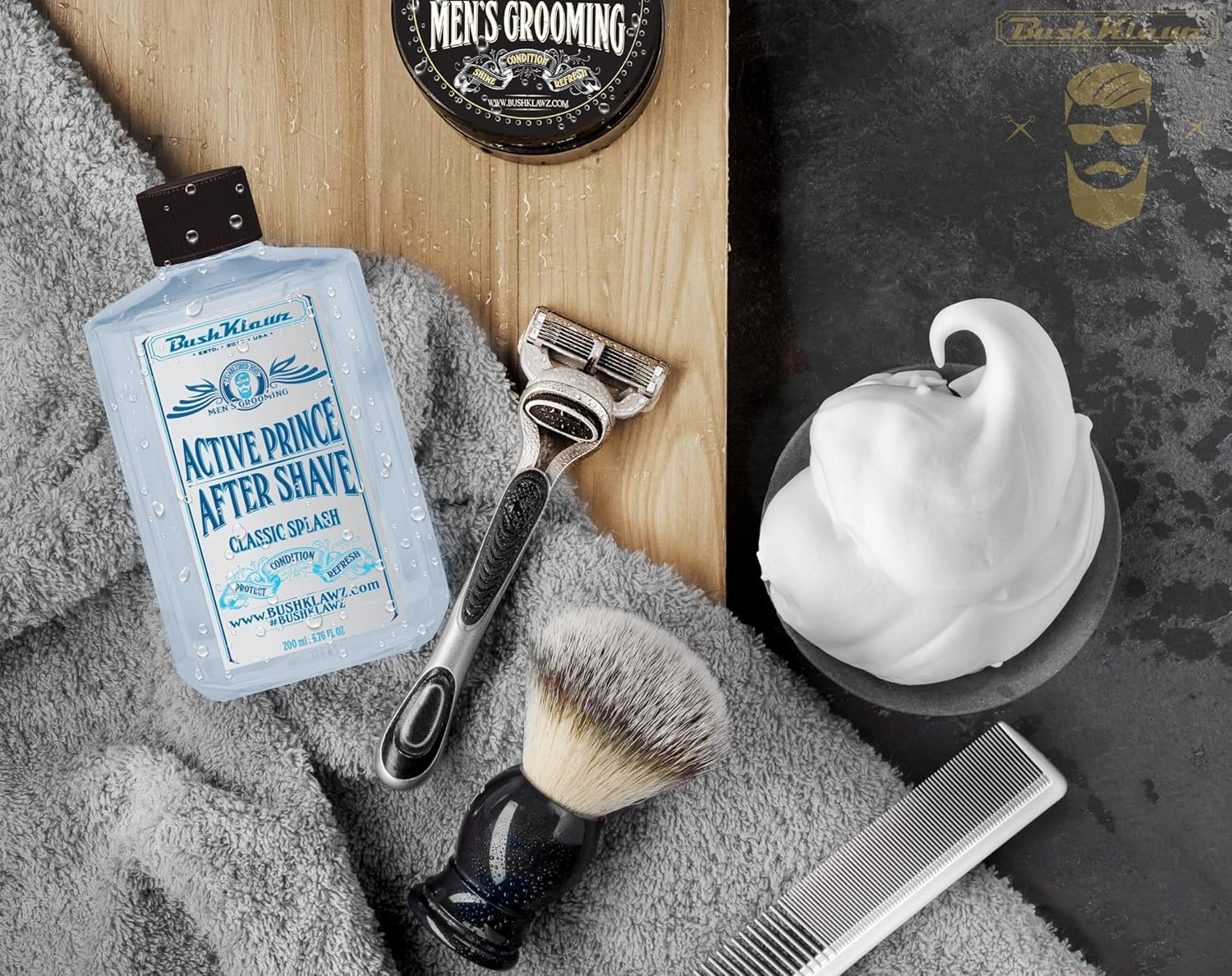 Classic Refreshing Cooling Soothing Barbershop After Shave Lotion Balm Toner Splash Variety Sampler Travel Kit Satisfy all Types of Viking Cannon Black Prime AfterShave Tonic Cologne