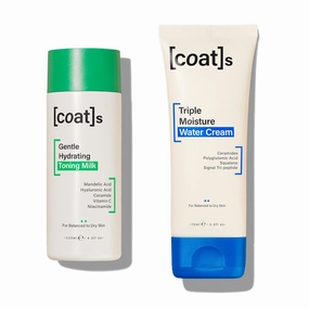 Coats Healthy Skin Heroes – Hydrating Toning Milk 4.2 oz & Triple Moisture Water Cream 2.5 oz – All-Day Hydration for Smooth, Dewy & Plump Skin