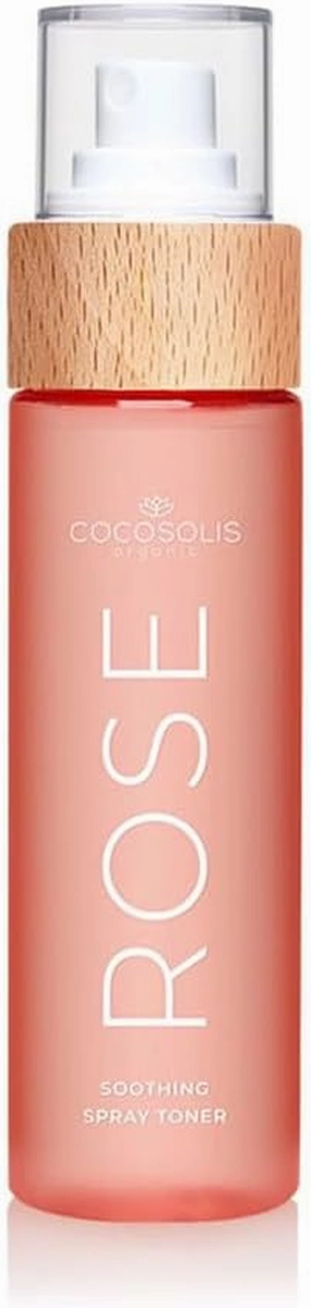 COCOSOLIS Rose Soothing Spray Toner Facial Cleansing and Hydrating Toner with Rosa Damascena, Prickly pear and Coconut. Firms, moisturizes, revitalizes, Nourishing Skin Care
