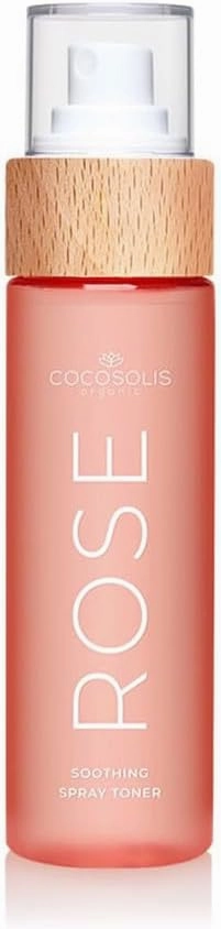 COCOSOLIS Rose Soothing Spray Toner Facial Cleansing and Hydrating Toner with Rosa Damascena, Prickly pear and Coconut. Firms, moisturizes, revitalizes, Nourishing Skin Care