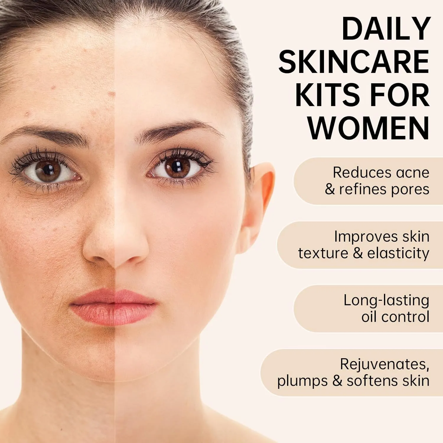 Collagen Skin Care Set,13-In-1 Travel Skincare Kits for Firming Skin, Shrink Pores, Anti Aging Skincare Set for Reduce Wrinkles.Smooth Fine Lines.Hydrating,Facial Kits for Women & Girls.