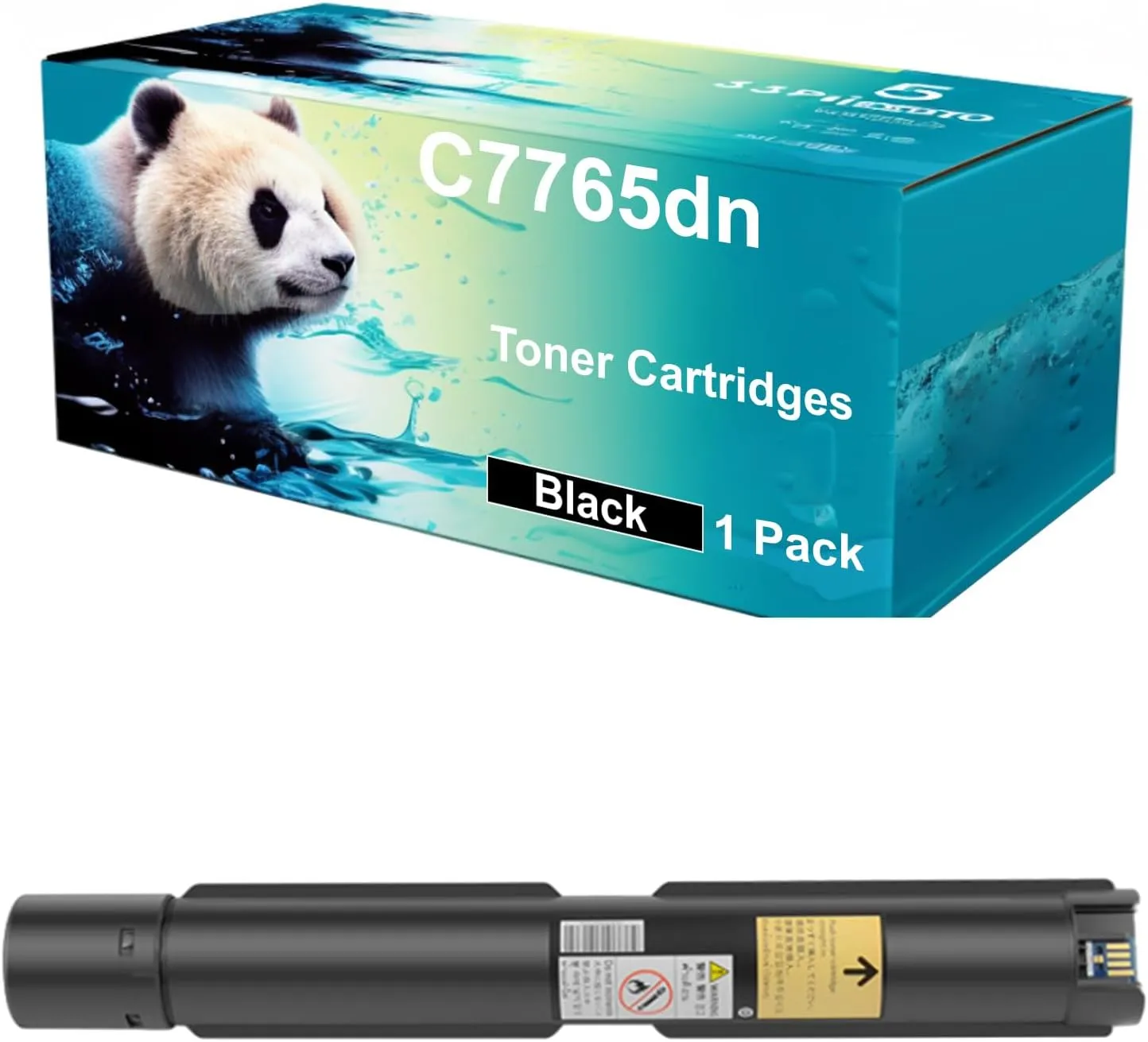 Compatible C7765dn Toner Cartridges for Dell C7765dn Color Printer Printer - Replacement for 332-1874 72MWT 332-1875 JD14R 332-1876 H10TX 332-1877 5Y7J4 YMC Toner Cartridges (Black 1Pack)