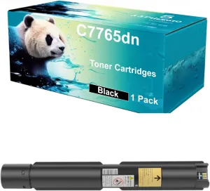 Compatible C7765dn Toner Cartridges for Dell C7765dn Color Printer Printer - Replacement for 332-1874 72MWT 332-1875 JD14R 332-1876 H10TX 332-1877 5Y7J4 YMC Toner Cartridges (Black 1Pack)