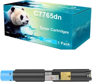 Compatible C7765dn Toner Cartridges for Dell C7765dn Color Printer Printer - Replacement for 332-1874 72MWT 332-1875 JD14R 332-1876 H10TX 332-1877 5Y7J4 YMC Toner Cartridges (Cyan 1Pack)