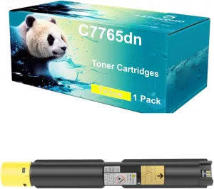 Compatible C7765dn Toner Cartridges for Dell C7765dn Color Printer Printer - Replacement for 332-1874 72MWT 332-1875 JD14R 332-1876 H10TX 332-1877 5Y7J4 YMC Toner Cartridges (Yellow 1Pack)