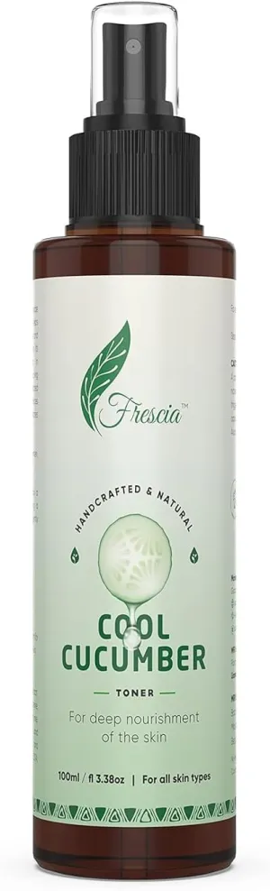 Cool Cucumber Tone, No Sulphate & Paraben, Natural & Alcohol Free, Pore Tightening & Deep Nourishment Refreshing Face Mist for Men & Women - 100ml