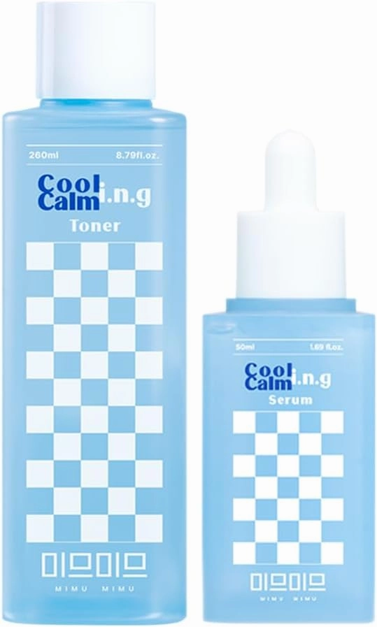 Cooling Calming i.n.g Toner Serum Duo｜Pore Tightening, Trouble Care, Silky Texture, Clean Beauty, EWG Green