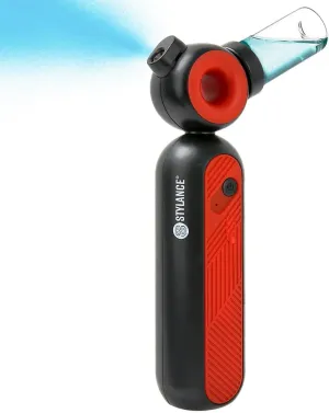 Cordless Facial Mister, 0.2mm Nano Handheld/Portable Facial Mist Sprayer,130Kpa Oxygen Facial Machine,Airbrush for Skincare, Serum, Toner, Facial Essence SPA at Home&Salon(Red)