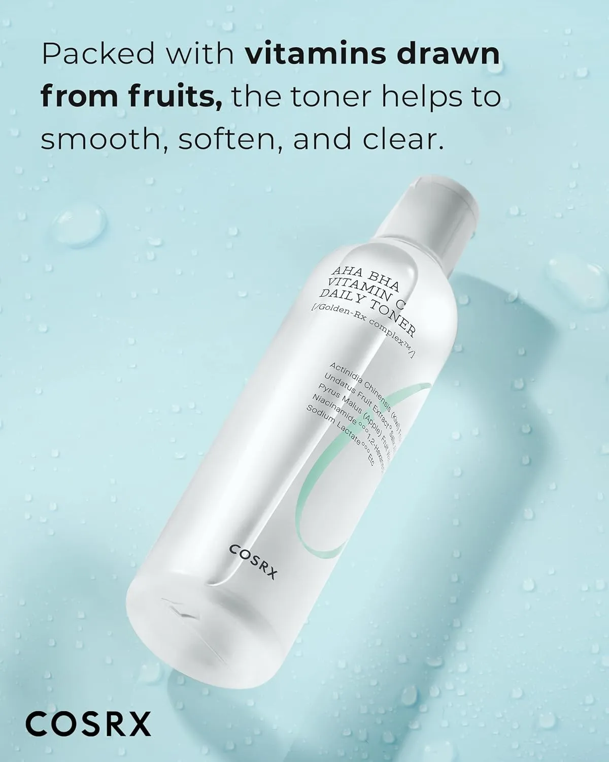 COSRX ABC Daily Toner, Korean Toner for Day & Night with AHA, BHA, & Vitamin C, Refreshing Exfoliating Toner for Clean Radiant Skin, Korean Skin Care, 280ml / 9.46 fl.oz