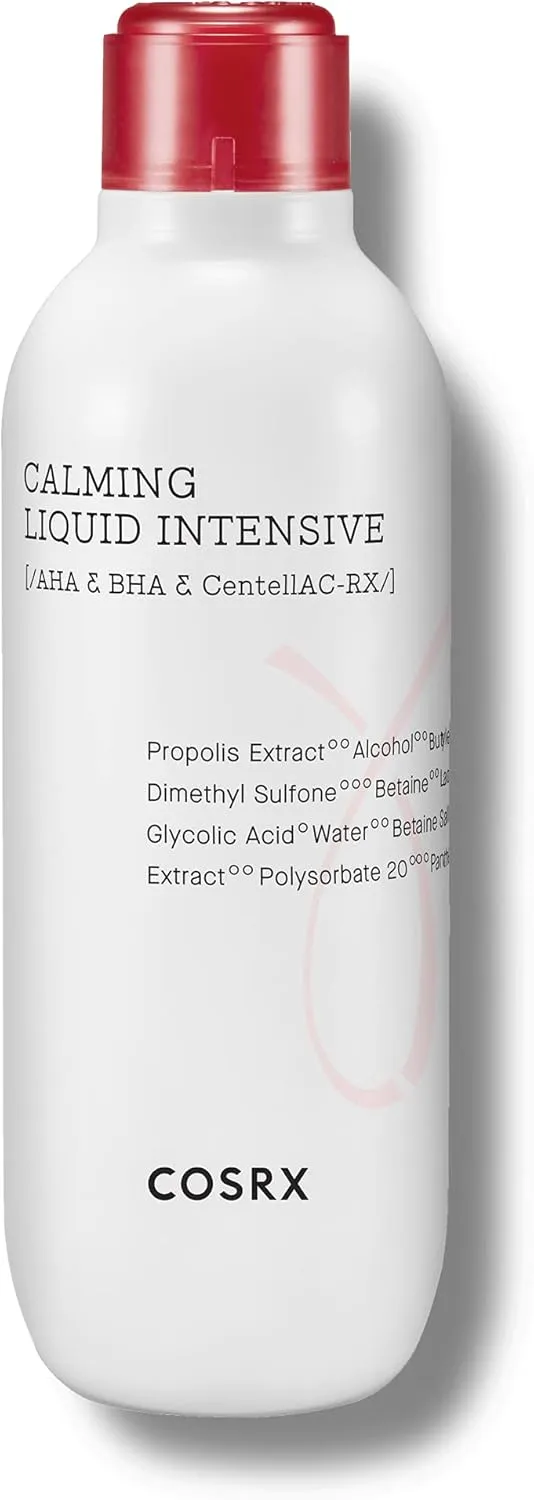 COSRX AC Collection Acne Calming Liquid Intensive, 4.22 fl.oz / 125ml | AHA, BHA Toner for Acne Prone Skin, Animal Testing Free, Parabens Free, Korean Skin Care