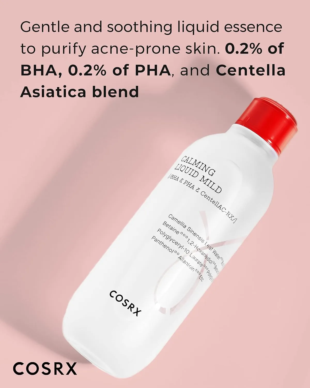COSRX Acne Calming Liquid Toner, 4.22 fl.oz / 125ml | Alcohol Free Gentle Facial Toner for Blemish Prone Skin | Korean Skin Care, Animal Testing Free, Paraben Free (Mild Toner)