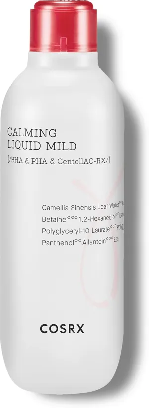 COSRX Acne Calming Liquid Toner, 4.22 fl.oz / 125ml | Alcohol Free Gentle Facial Toner for Blemish Prone Skin | Korean Skin Care, Animal Testing Free, Paraben Free (Mild Toner)