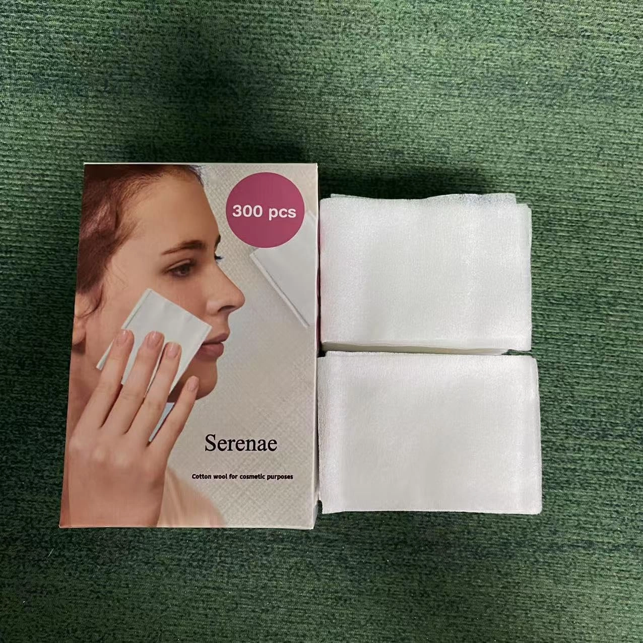 Cotton wool for cosmetic purposes,Square Makeup Cotton Pads, 100 Thick   400 Ultrathin Soft Lint Free for Removing Makeup, Lint-Free Multi-Purpose Facial Cotton Pads for Toner