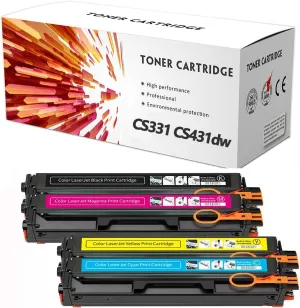 CS331 CS331dw Toner Cartridges(M,Y,C,K) for Lexmark CS431dw CX331 431dw CS331dn CX331dw CX431adwe Printer 20N30K0 20N30C0 20N30M0 20N30Y0 Ink Cartridges,4Color-4500pages