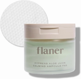 Cypress Aloe Calming Toner Pads [70 Sheets] – Instantly Cooling & Soothing Toner with Centella Asiatica, Reduce Redness & Pore Care, Vegan, Dermatologist-Tested for Sensitive & Acne-Prone Skin