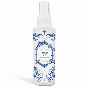 Daily Hypochlorous Acid Cleansing Spray for Sensitive Skin - Travel Size - Face, Back & Body Acne, Redness, Face & Scalp & Hand Eczema, Targets Bacteria, Makeup Brush Cleaner