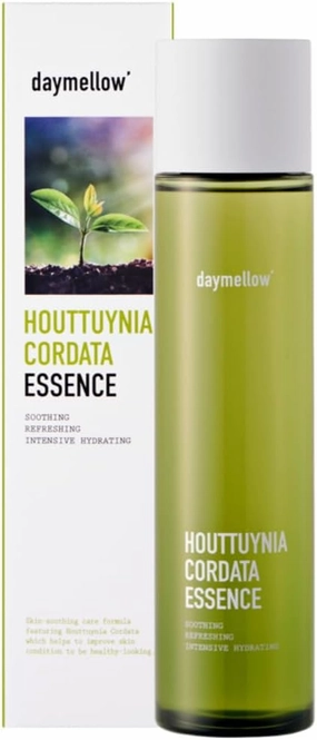 daymellow Houttuynia Cordata Real Soothing Essence Toner 5.07fl.oz/150ml, Face Toner, Heartleaf, Centella, Tea Tree, Hydrating, for All Skin Types, Acne, Soothes Redness Facial Essense Korean Skincare
